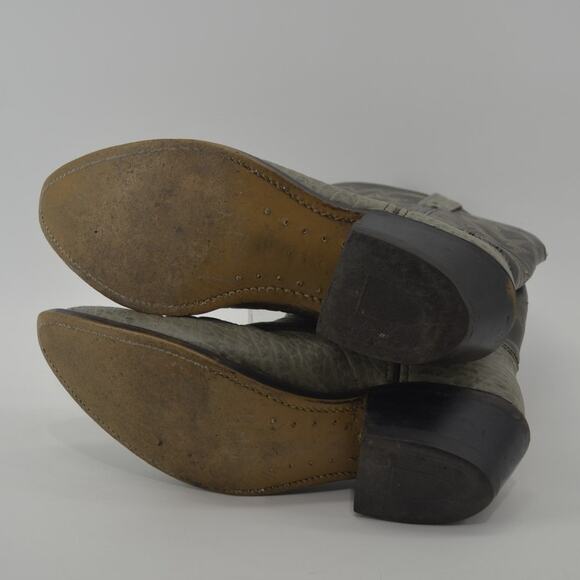 Vintage Stuart McGuire Gray Western Cowboy Boots Size 10 - Picture 9 of 14